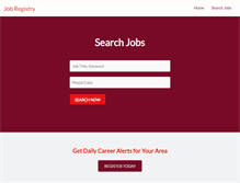 Tablet Screenshot of jobregistry.net